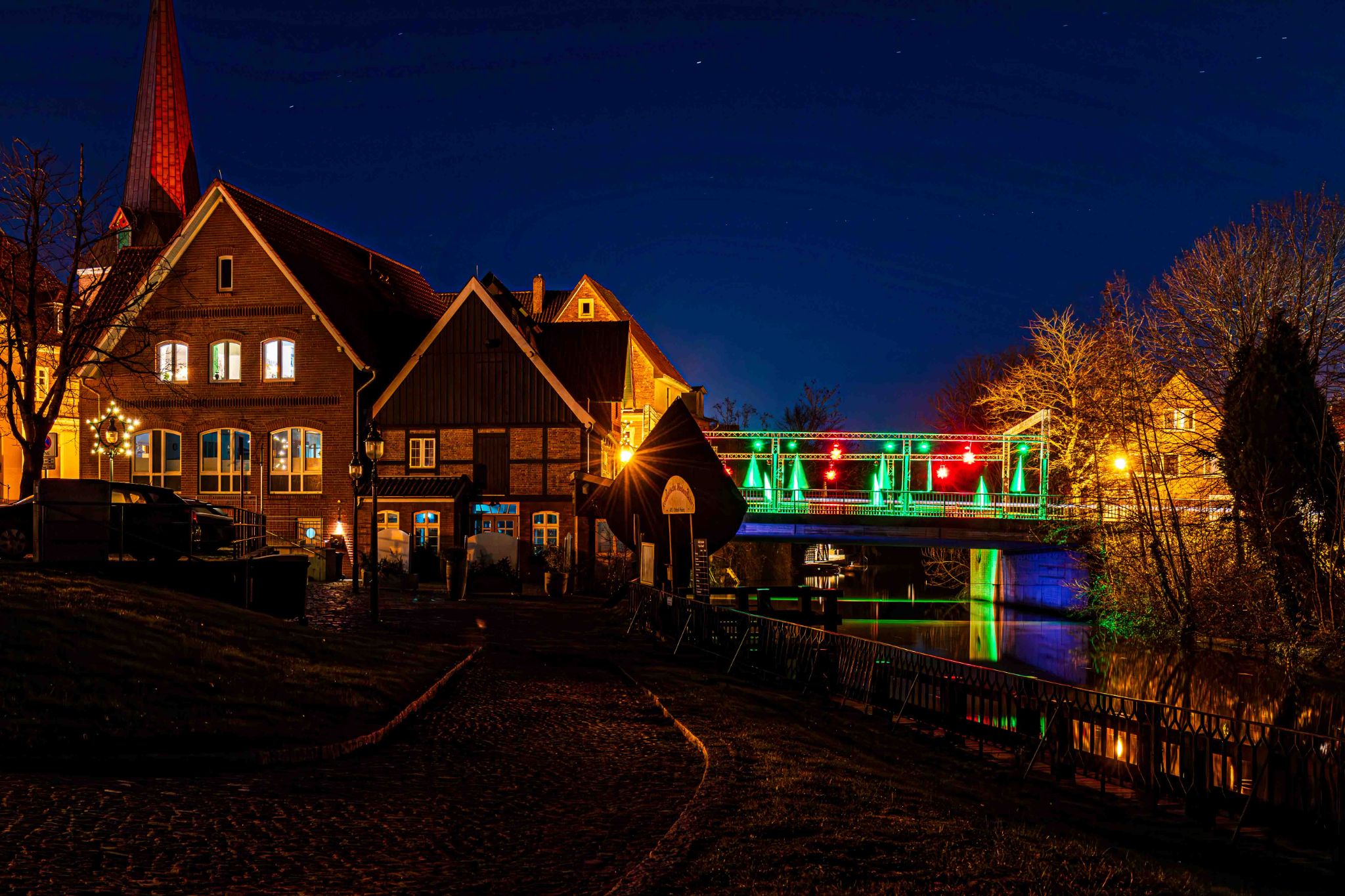 Otterndorf bei Nacht